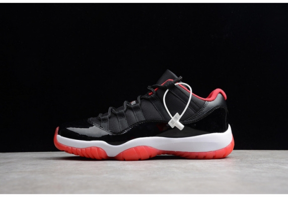 AIR JORDAN 11 RETRO LOW BRED BLACK/ RED mens 528895-012 AIR JORDAN 11 RETRO LOW BRED BLACK/ RED mens 528895-012